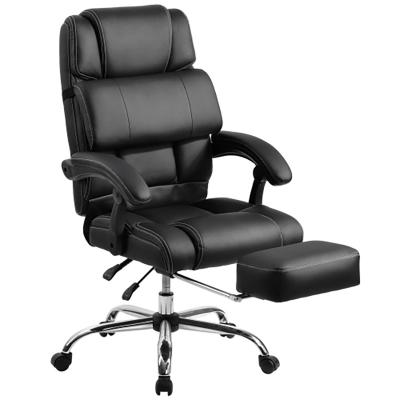 China Free Adjustable Staff (Height) US Shipping Agency Manager Luxury Furniture PU Leather Double Upholstered High Back Executive Ergonomic Office Chair for sale