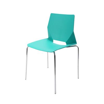 China Economy Plastic Foldable Stackable Training Guest Chairs In Reception Area Metal Plastic Chairs for sale