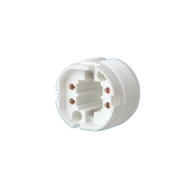 China Lamp Sockets With Barrel Lamp Holder Threaded G-24 PBT G24-F448Q for sale