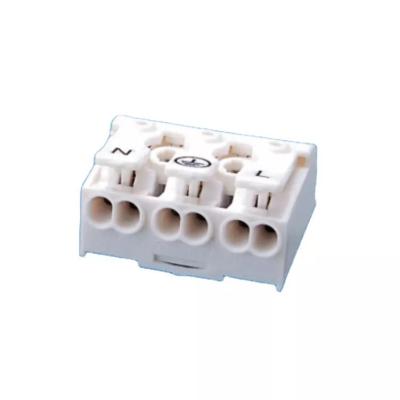 China HENGDA TOP Push Terminals 3 Releasable Posts Terminal Blocks For Cable Quick Release Connector 11 - A.W.G. 20 for sale