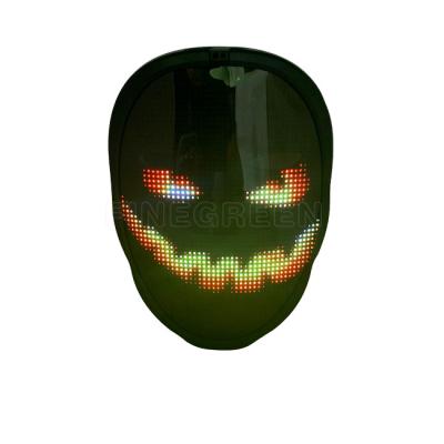 China 2020 New Arrival Changing Pictures Led App Controlled Programmable Message Display Light Up Mask for sale