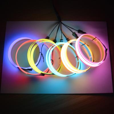 China 1.4cm 10 Color High Brightness Waterproof Safety EL Tape Available EL Light Emitting Tape for sale