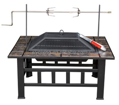 China 2016 New Easily Assembled Barbecue Grill Fire Pit With Chicken Rotisserie for sale