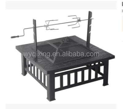 China Easily Assembled Multifunctional Barbecue Table With Grilled Chicken Rack for sale