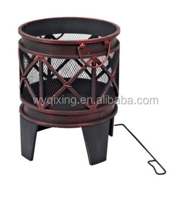 China Easily Assembled Wood Fire and Charcoal Burning Baskete Easily Assembled Easily Cleaned Fire Pit for sale