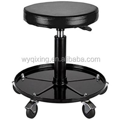 China Black Adjustable Rolling Shop Car Repair Tools Seat and Garage and Mechanic Shop Seat Stool for sale