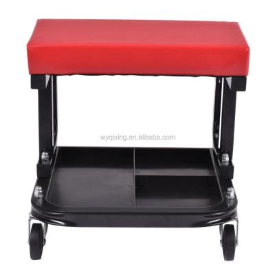 China Rolling Mechanic Stool Chair Repair Tool Kit Creeper Seat Factory Tray Shop Auto Car Garage with 300 Pounds Capacity for sale