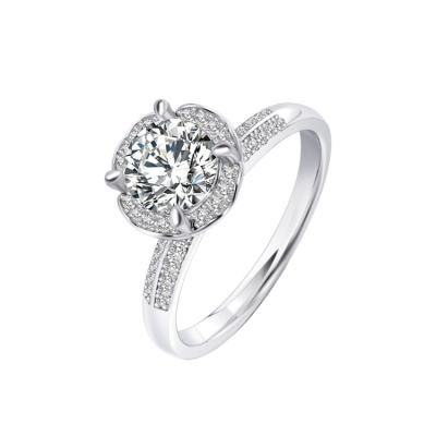 China 1 Carat Fashion Jewelry Women's New Product S925 S925 Silver Ring TRENDY Women's Silver Ring for sale