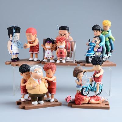 China Cartoon Toy 9-10cm Anime SNAP DIP Sakuragi Akagi Rukawa Mitsui Action Number PVC Collectible Model Toy For Gifts for sale