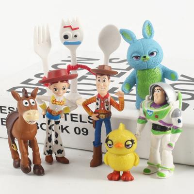 China Cartoon Toy Newest Toy Woody Figure 4 Figures Toys Gift Box 4 Toy Models Summer 2021 Movie For Gifts for sale