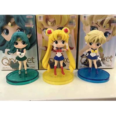 China Cartoon Toy 3 Styles Sailor Moon Big Eye Girl Toy Anime Figure 3pcs/set for sale