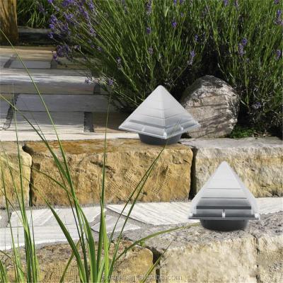 China Solar Ground Lights Pyramid Shaped Buried Light Outdoor Garden Lawn Path Lamp SNT4610 for sale