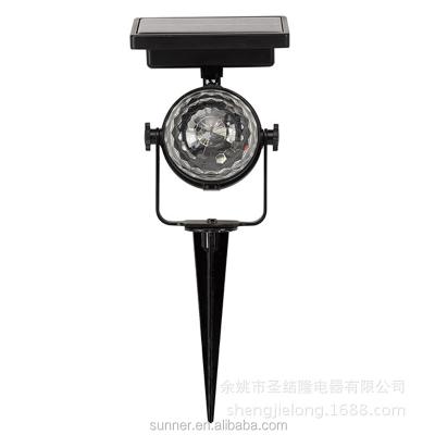 China Solar Rotating LED Projector Stake Light Solar Spotlight SNT4626 for sale