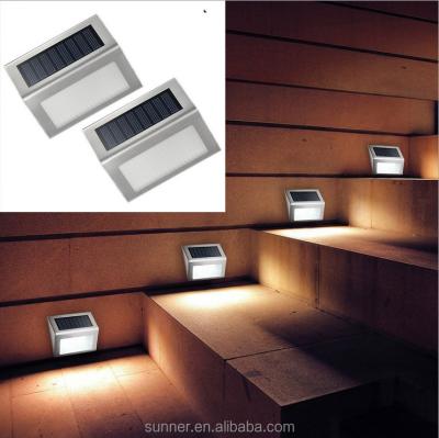 China Stainless Steel Solar Powered Outdoor Fence Step Light Fits Stairs Track SN4621 for sale