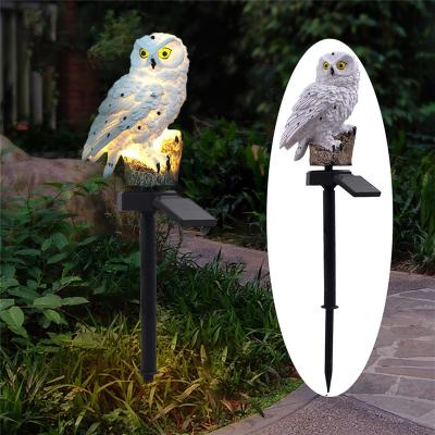 China LANDSCAPE Solar Stake Lightweight Resin Owl Deco Garden for sale