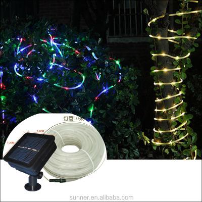 China Solar String 100led LANDSCAPE String Garden Solar Fairy Tube Light Outdoor String 10m 100LEDs for sale