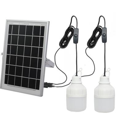 China Solar Garden LED Home Indoor Light Solar Shed Camping Light with Two 6W Bulb for sale