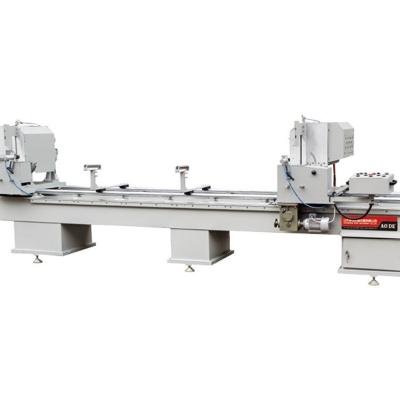 China Building Material Shops Aluminum-plastic profile double-head sawing machine is used for can be cut at any Angle aluminum-plastic profiles for sale