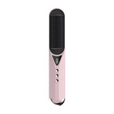 China Mini Direct Hair Straightener Safety Selling Glatt Portable Hair Straightening Professional Hot Straightener Electric Comb Hair Cream for sale