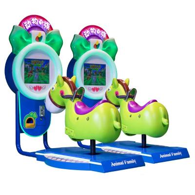 China Whole Playground Design Amusement Park Horse X Crazy Kiddie Rides Kiddie Ride Coin Operated Indoor Video Swing Game Machine for sale