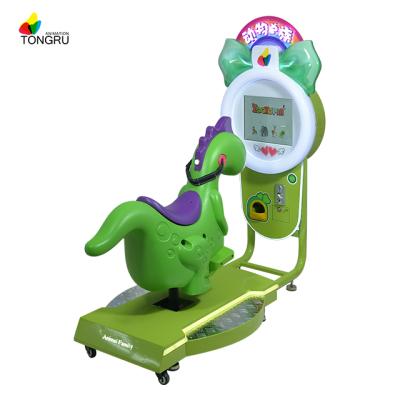 China LCD screen coin operated electric swing and 3D video best quality CE certificate kiddie racing ride audited manufacture for sale