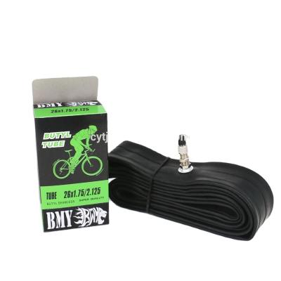 中国 Bike Natural Butyl Rubber Inner Tube Black 22-28inches Size With EV Valve 販売のため