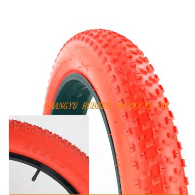 China 26X4.0 Rubber Fat Bicycle Tires Black Color 20-26 Inch Size For Cruisers for sale