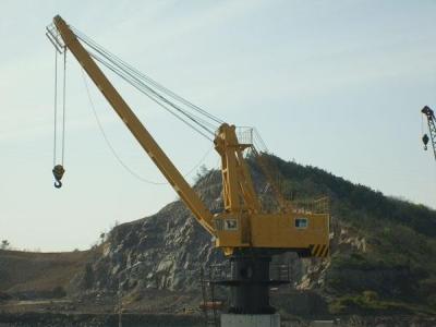 China Stationary Slewing Double Girder Overhead Crane For Loading And Unloading Sundry for sale