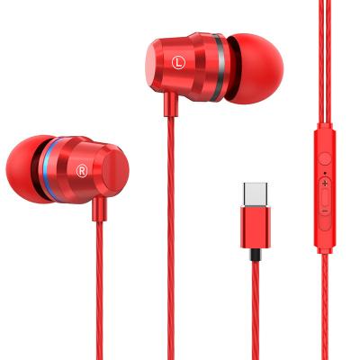 China Convenient metal earphone type-c in-ear is suitable for all kinds of Android phones for sale