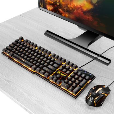 China Wholesale High Quality Mechanical Gaming Keyboard GTX300 1200 DPI Gamer Wired PC USB Wired Keyboards Keyboard and Mouse for sale