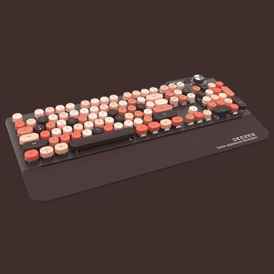 China Anti-ghosting G7 G7 Mechanical Keyboard BT 2.4g Radio Wired Three-mode Game Desktop Cute Round Keys Appearance High Fill Level for sale