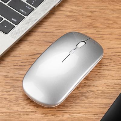 China 1027 Wireless Gaming Mouse 2.4g+bt Computer Notebook Mute Ultra Thin 1600dpi Charging Appearance for sale