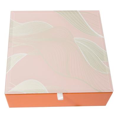 China Recycled Materials Wooden Chocolate Box Gift Candy Box PU Leather Luxury Soft Cookie Packing Box for sale