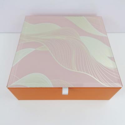 China Recycled Materials Gift Box Glass Mooncake Packaging Luxury PU Leather Chinese Festival Jewelry Box Wooden Mooncake Box for sale