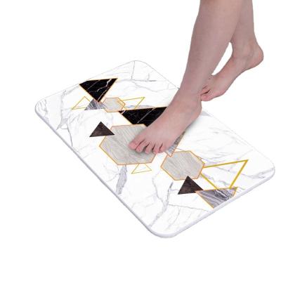 China Durable Natural Diatomite Mat For Quick Dry Bathroom Non Slip Absorbent Mat for sale