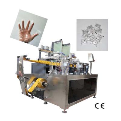 China HDPE Handschuh-faltender Verpackungsmaschine-zusammengesetzter Film-automatischer Grad zu verkaufen