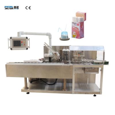 China Horizontal Automatic Cartoning Machine Drinking Straw Box Packing Machine zu verkaufen