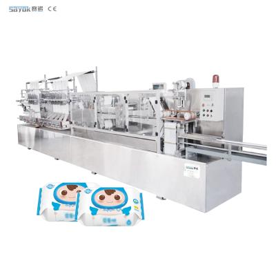 China 5 KW Wassertüchermaschine Baby-Wassertütermaschine Schneidmaschine Klappmaschine Stapelmaschine zu verkaufen