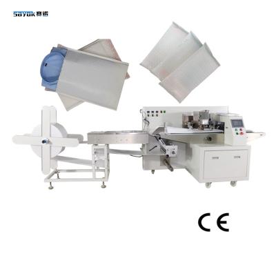 中国 Intelligent Garments T - Shirt Bubble Film Packaging Machine With 1M Feeding Conveyor 販売のため