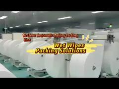 Automatic Cloth-Splicing Wet Wipe Production Machine High Efficiency Wipes Machine 