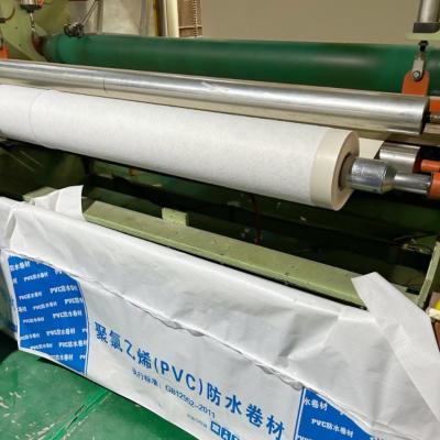 China Roof Waterproofing PVC Membrane Roll L Backing Type For Empty Paving / Pressure Roof for sale