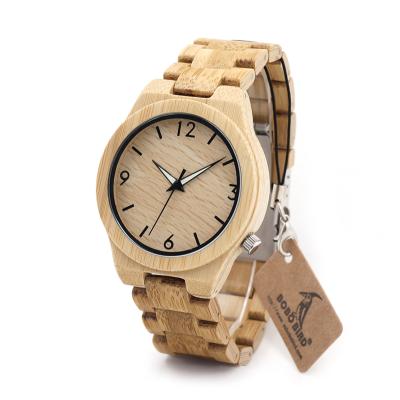 China High Quality Wholesale Water Resistant BOBOBIRD Bamboo Wood Watch In Wristwatch For Business for sale