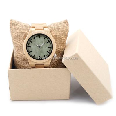 China Day/date bobobird wood watch customized logo hand made wood watch for sale