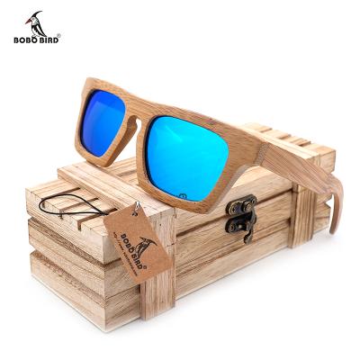 China Hot sale BOBO BIRD unisex men women bamboo sunglasses fashion sunglasses cool driver sunglasses for sale