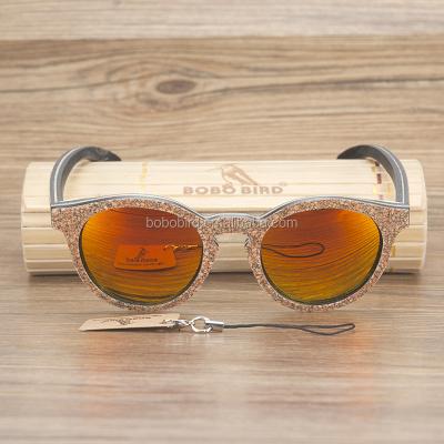 China High Quality Fashion Sunglasses Style Retro Lens Mirrored Sunglasses Multilayer Wood Framed Sunglasses for sale