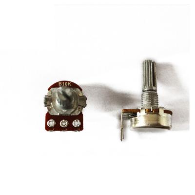 China Carbon film Single adjustable potentiometer B10K-20 club shaft linear type for sale