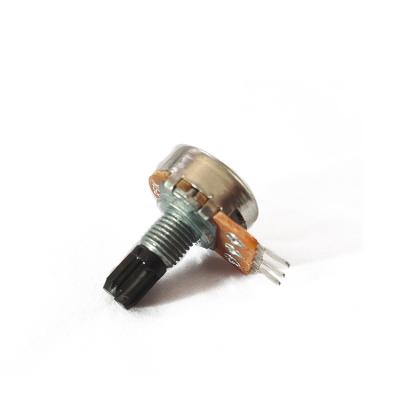 China Carbon film 148 10k 50K single gang semi-plastic shaft volume control rotary potentiometer for sale