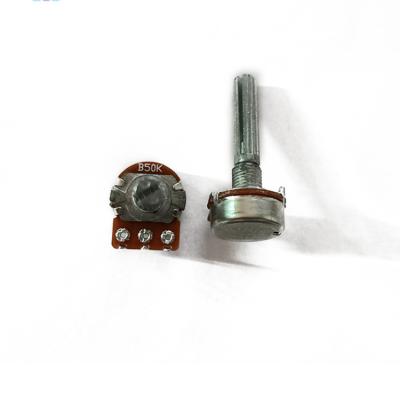 China Precision Custom 15mm carbon film straight-line B50K nominal resistance rotary potentiometer for sale