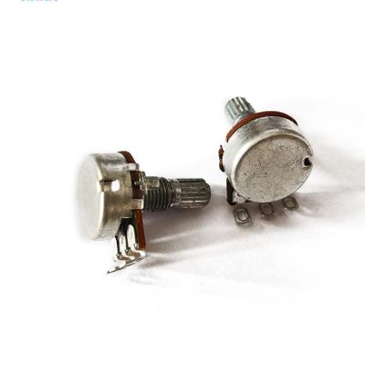 China Fine tuning Single adjustable potentiometer plum blossom axis carbon film rotary potentiometer for sale