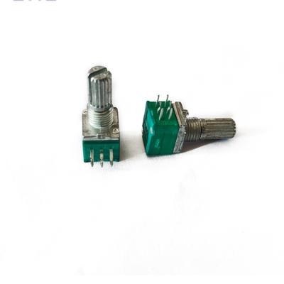 China Carbon film 097 dual gang adjustable potentiometer B50K15KQ six-pin potentiometer without switch for sale